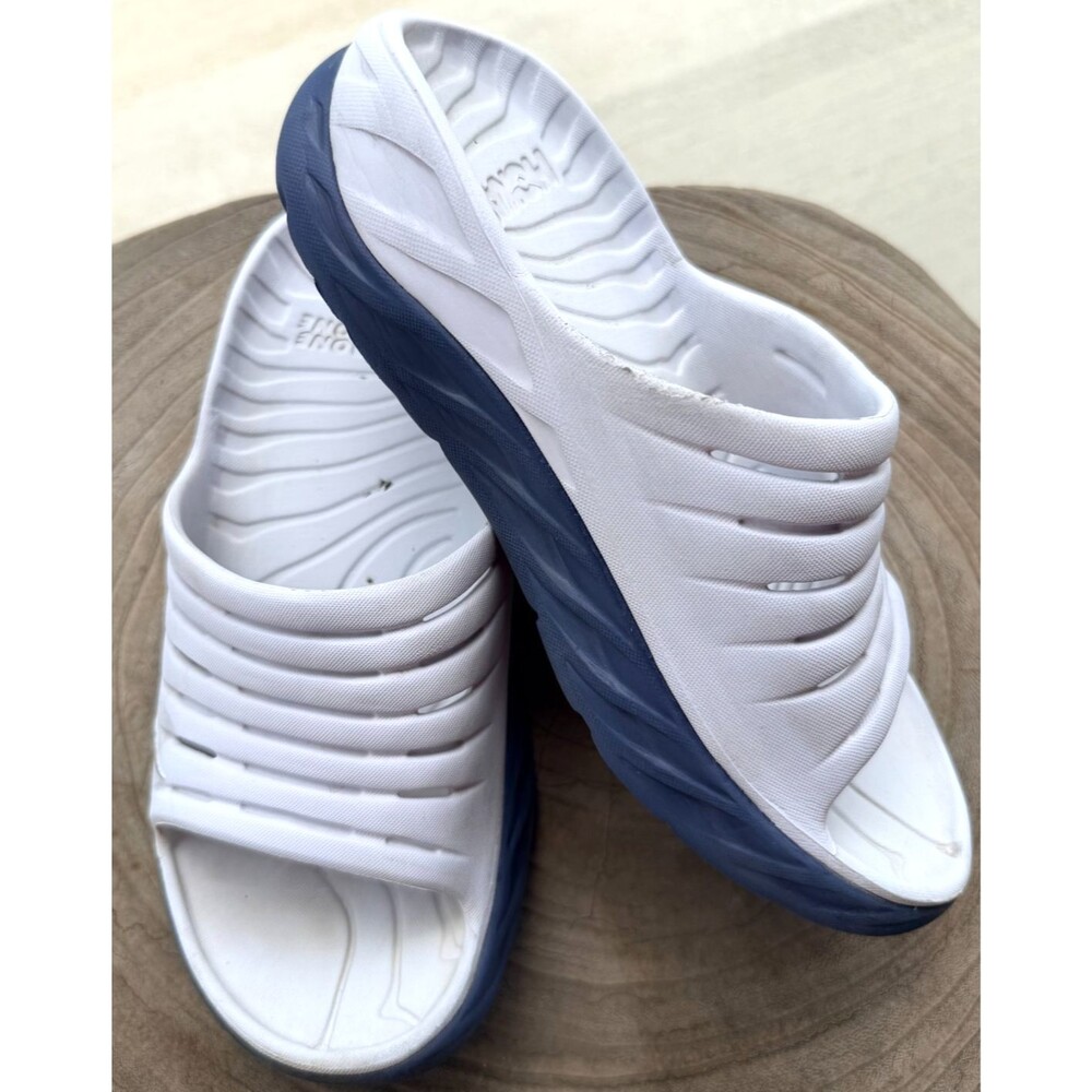 Hoka One One Ora Recovery Slide 2 Mens Size 7 White Comfort Sandals Cushioned